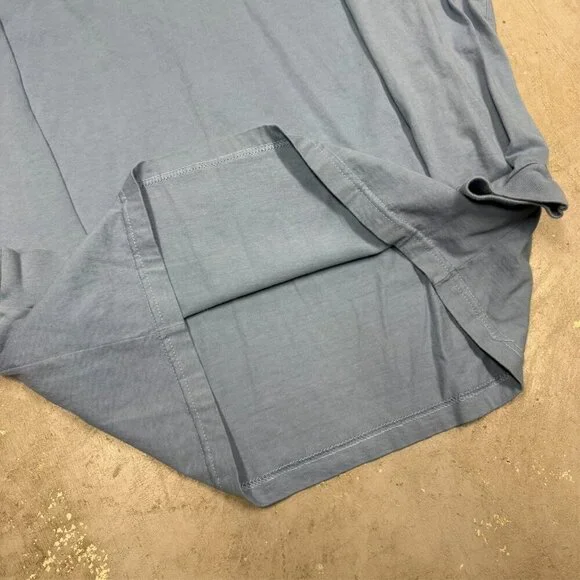 Vintage Stussy Hoodie Pullover Glitter Logo Blue Lightweight Cotton Medium - Picture 7 of 10